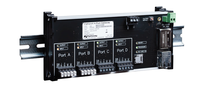 Pathway Connectivity 6824 Pathport 4-Port DIN Mount Gateway
