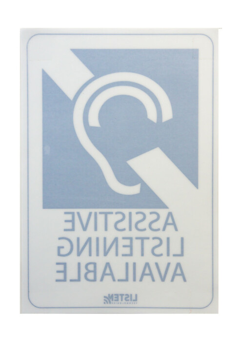 Sennheiser ADA Signage Kit ADA Plaque And Window Sticker