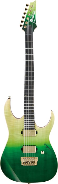 Ibanez Luke Hoskin Signature - LHM1TGG Solidbody Electric Guitar With Ebony Fingerboard - Transparent Green Gradation