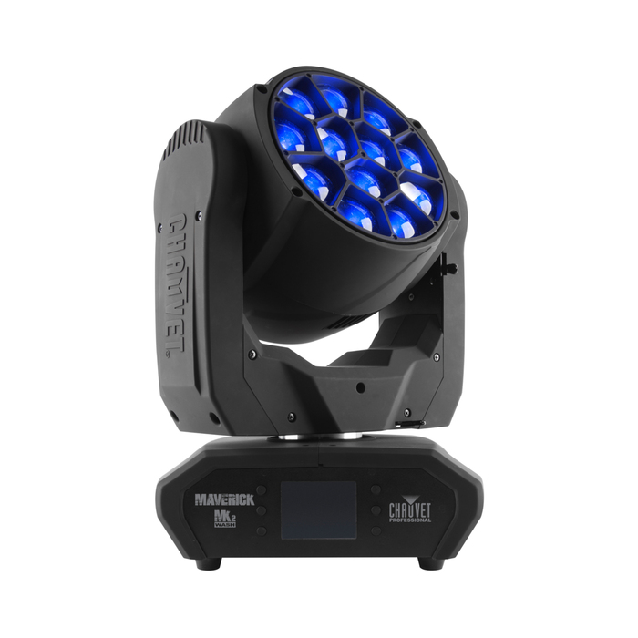 Chauvet Pro Maverick Mk 2 Wash 12x40W RGBW LED Moving Head Wash With Zoom And Pixel Control