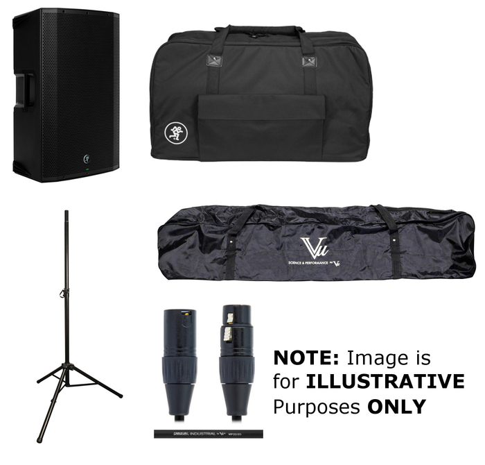 Mackie THUMP-12A-SINGLE-K Active Speaker Bundle With Bag, Stand, Stand Bag And XLR Cables