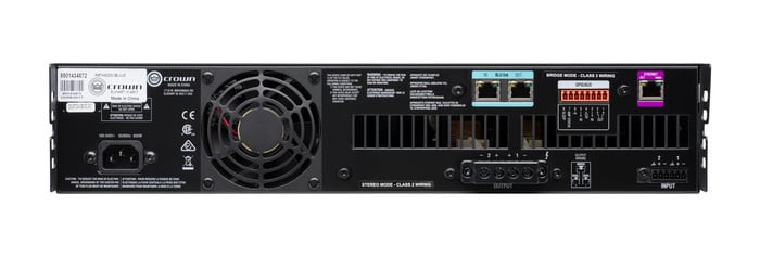 Crown CDi DriveCore 2|1200BL 2-Channel Power Amplifier, 1200W At 4 Ohms, 70V, DSP, Blu-Link