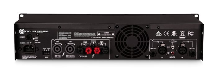 Crown XLS 1502 2-Channel Power Amplifier, 525W At 4 Ohms