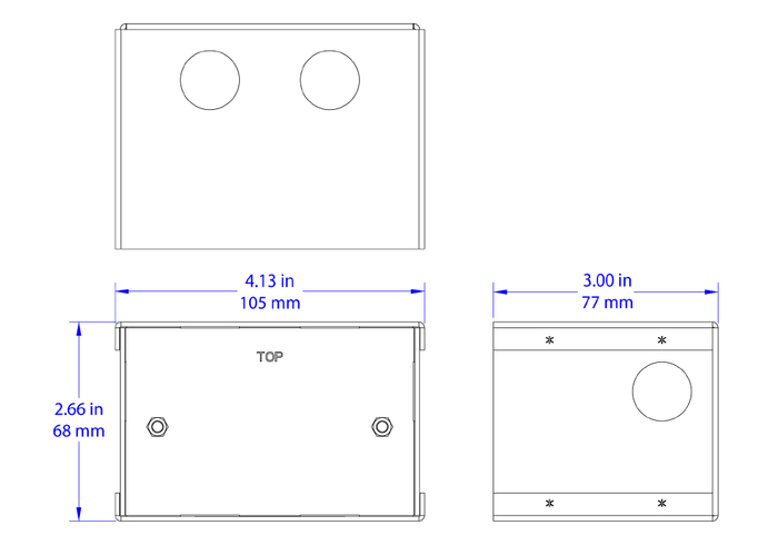 Crestron TSW-UMB-60-BBI Wall Mount Back Box For TSW-UMB-60