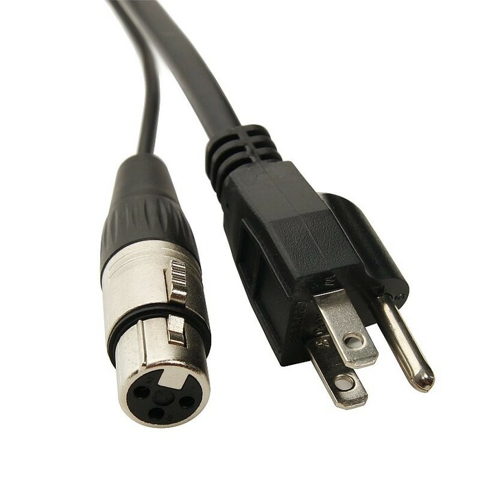 Elite Core PA75 75' Powered Speaker Cable XLR+AC