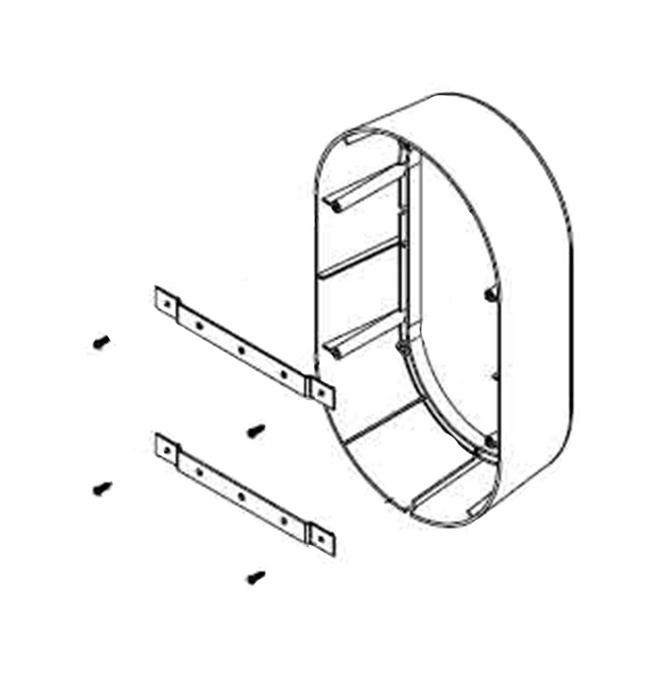 Electro-Voice SE-42 EVID FM 4.2 External Loudspeaker Wall Mounting Kit, Pair