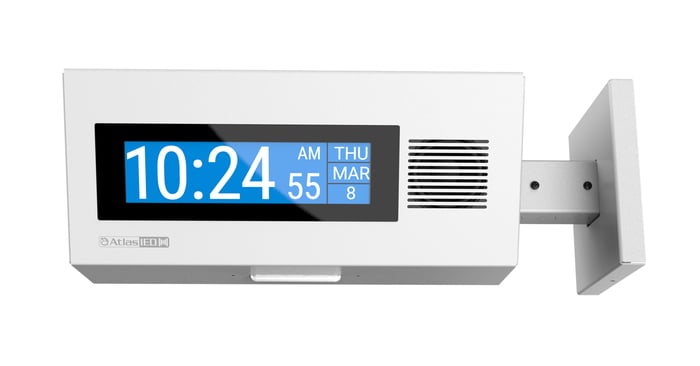 Atlas IED IP-DDS Dual Sided LCD Endpoint Display With Speakers, PoE+ IP Compliant, Wall Or Ceiling Mountable