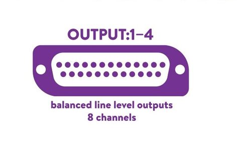 KLANG:technologies Break Out Cable Line Level 25-Pin Break Out Cable