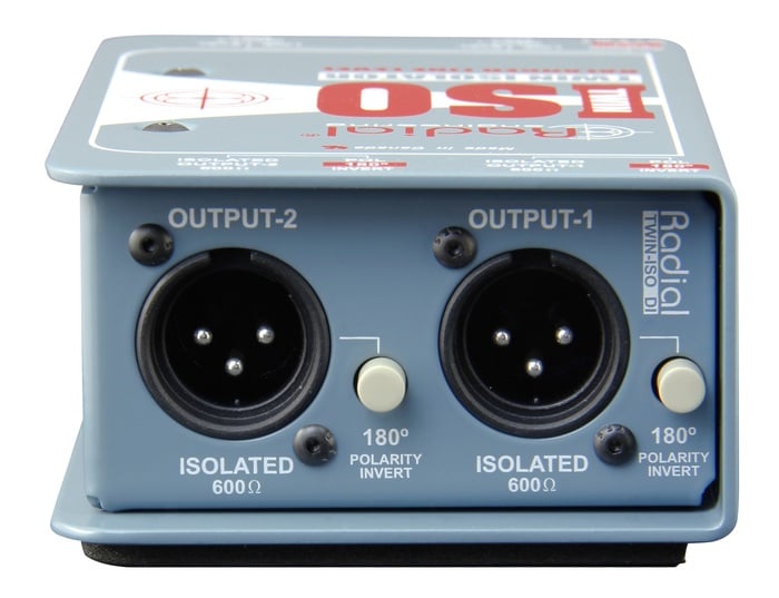 Radial Engineering Twin-Iso Line Level Isolator, Passive 2-Channel Balanced With Jensen Transformers