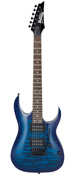 Ibanez GRGA120QA Solidbody Electric Guitar With Poplar Body, Quilted Maple Top And New Zeland Pine Fingerboard