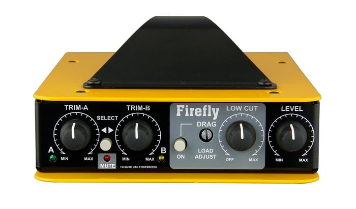 Radial Engineering Firefly Tube DI, 2 Inputs, Class-A,12Ax7 Tube Drive, Transformer Isolated Output