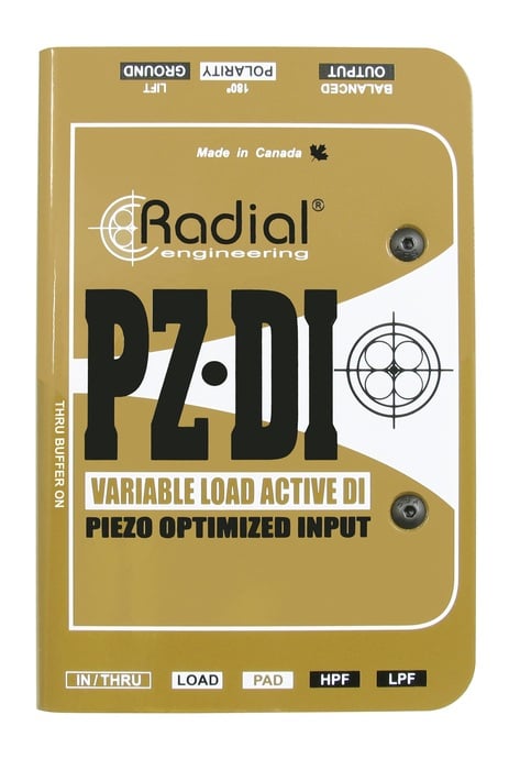 Radial Engineering PZ-DI Variable Load Active DI With Piezo Optimized Input