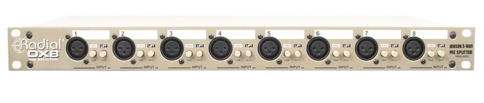 Radial Engineering OX8-j 8-Channel Mic Splitter, Jensen Isolation Transformers, D-Subs And XLRs