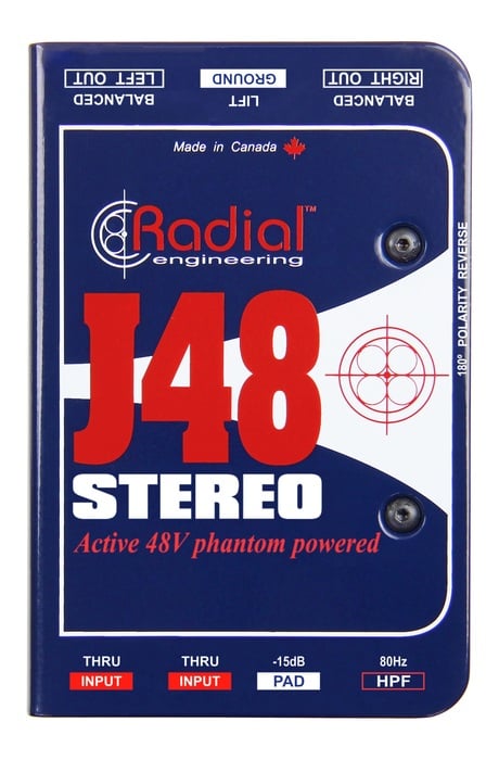 Radial Engineering J48 Stereo 2-Channel Active Direct Box