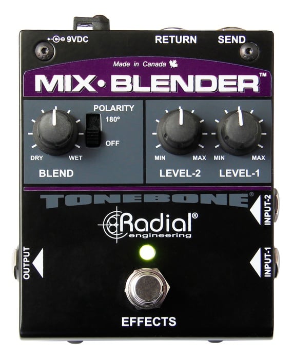 Radial Engineering Mix Blender Effects Loop Mixer Pedal