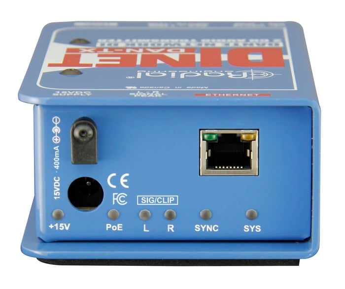 Radial Engineering DiNET DAN-TX 2-Channel Dante Network Transmitter