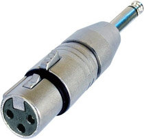 Neutrik NA2FP-UW UnWired 3-pin XLRF To 1/4" TS Male Adapter