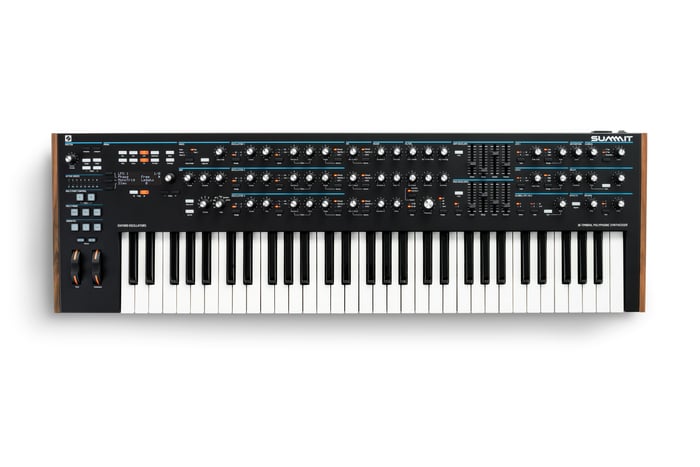 Novation Summit Two-part, 61-Key, 16-Voice Polyphonic Synthesizer With Oxford Oscillators And Dual Analog Filters