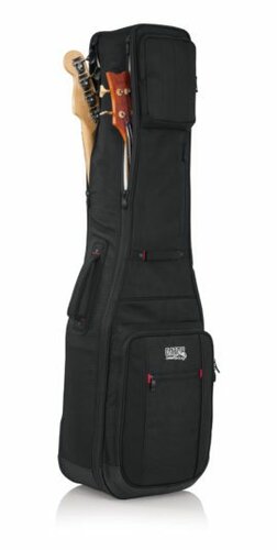 Gator G-PG-BASS-2X Dual Bass Guitar Gig Bag, Fleece Lined
