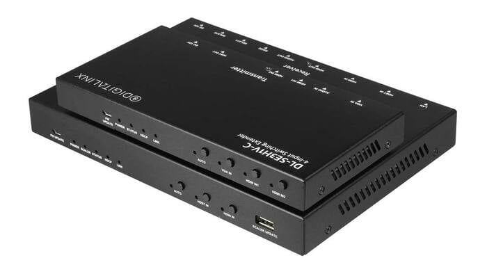 Intelix DL-SE3H1V-C DigitaLinx 4x1 Conference Room Switcher/Extender Kit