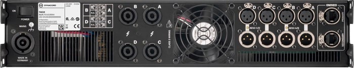 Dynacord TGX10 DSP Amplifier With OMNEO, AES/EBU, 4x2500W