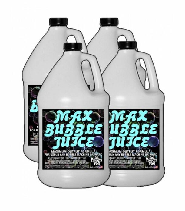 Froggy's Fog MAX Bubble Fluid High Volume Bubble Fluid, 4 Gallons