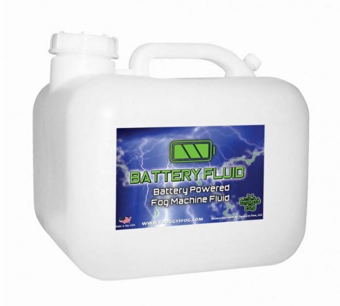 Froggy's Fog Battery Fog Fluid Concentrated Water-based Fog Fluid For Battery Powered Fog Machines, 2.5 Gallons