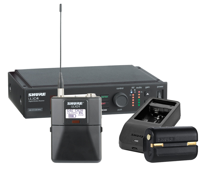 Shure ULXD14-H50 ULXD Wireless Bundle With Bodypack, Receiver, Battery And Charger, In H50 Band
