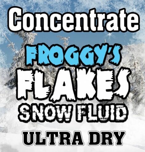 Froggy's Fog ULTRA DRY Snow Juice Concentrate Ultra Evaporative Formula For 30-50ft Float Or Drop, 4 Gallons, Makes 64 Gallons