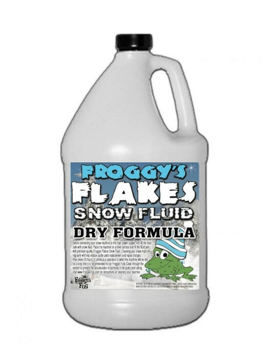 Froggy's Fog DRY Snow Juice Low Residue Formula For 50-75ft Float Or Drop, 1 Gallon