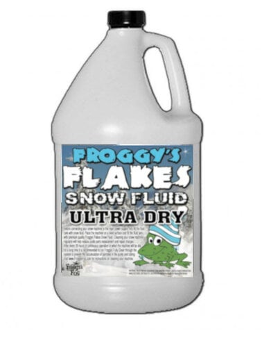 Froggy's Fog ULTRA DRY Snow Juice Ultra Evaporative Formula For 30-50ft Float Or Drop, 1 Gallon