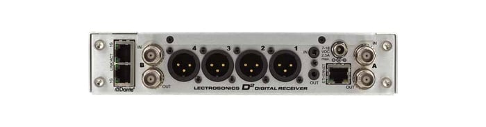 Lectrosonics DSQD 4-Channel Digital Receiver, Half-Rack