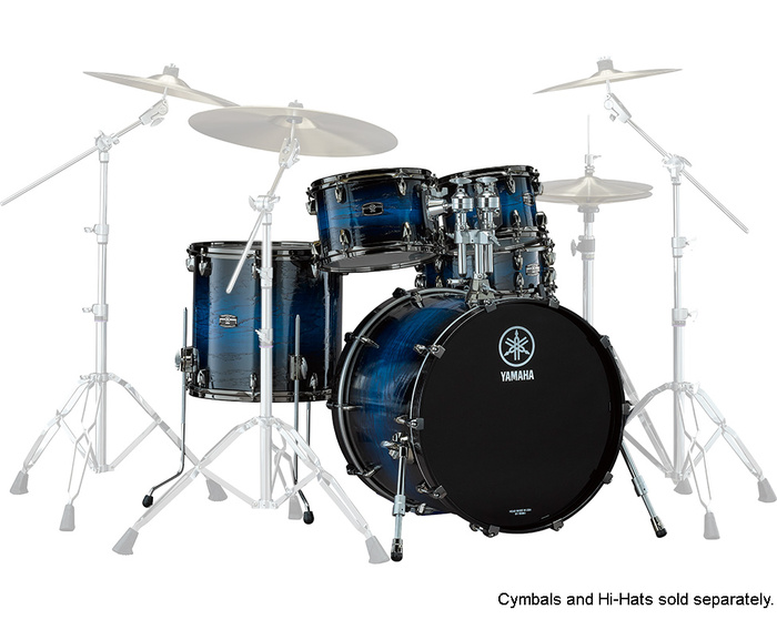 Yamaha Live Custom Hybrid Oak 4-Piece Shell Pack 10"x7" And 12"x8 Rack Toms, 14"x13" Floor Tom, And 20"x16" Bass Drum