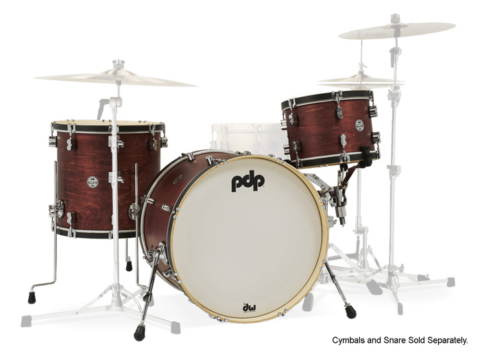 Pacific Drums Concept Maple Classic Series 3-piece Maple Shell Pack With 13" Tom, 16" Floor Tom, And 22" Bass Drum