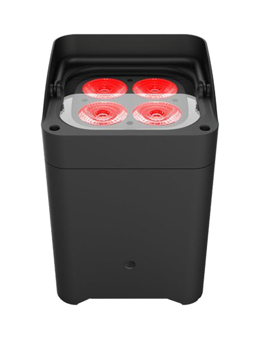 Chauvet DJ Freedom Flex H4 IP X6 RGBAW+UV LED Battery Powered Uplight 6-unit Pack With Charging Flight Case