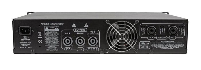 Crest ProLITE 2.0 Stereo Power Amplifier, 985W Per Channel @ 2 Ohms