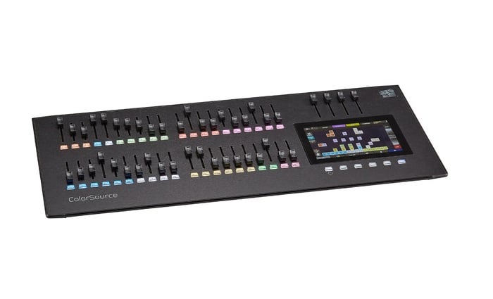 ETC ColorSource 40 DMX Lighting Console With 80 Channels And 40 Faders, Multi-Touch Display