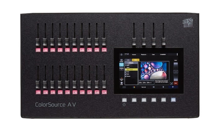 ETC ColorSource 20 AV DMX Control Console For 40 Fixtures With 20 Faders, HDMI And Audio Output