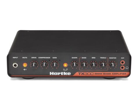 Hartke TX300 300W Class D Bass Amplifier Head With Compression, Distrotion And XLR DI Output