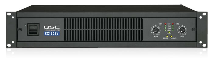 QSC CX1202V 2-Channel Power Amplifier, 1100W At 4 Ohm, 70V Capable