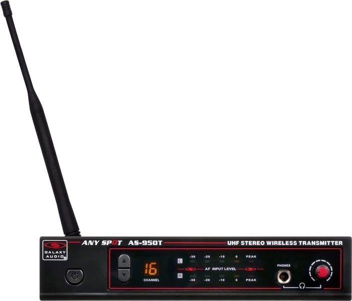 Galaxy Audio AS-950-2 Wireless In-Ear Monitor Bandpack, W/ EB4