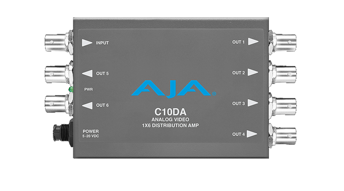 AJA C10DA 1x6 Distribution Amplifier With NTSC And PAL Support