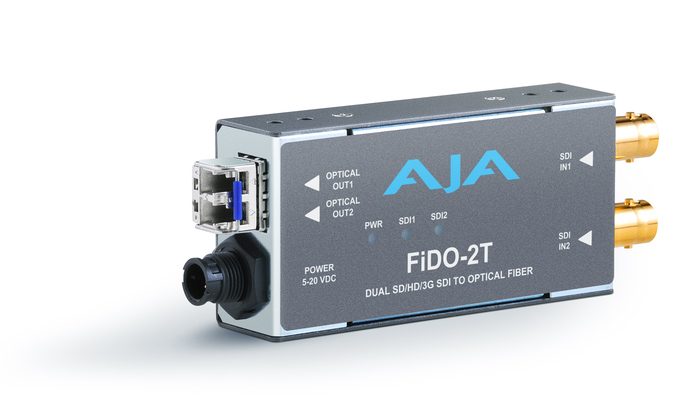 AJA FiDO-2T 2-Channel 3G-SDI To Single-Mode LC Fiber Transmitter