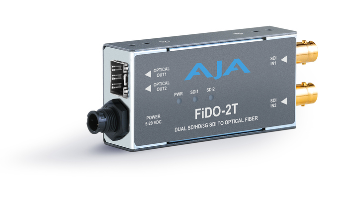 AJA FIDO-2T-X Dual Channel 3G-SDI To Single-Mode LC Fiber - CDWM