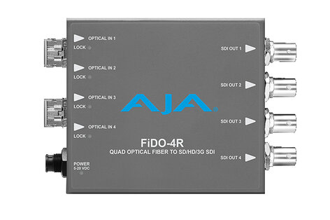 AJA FiDO-4R 4-Channel LC Optical Fiber To 3G-SDI Converter