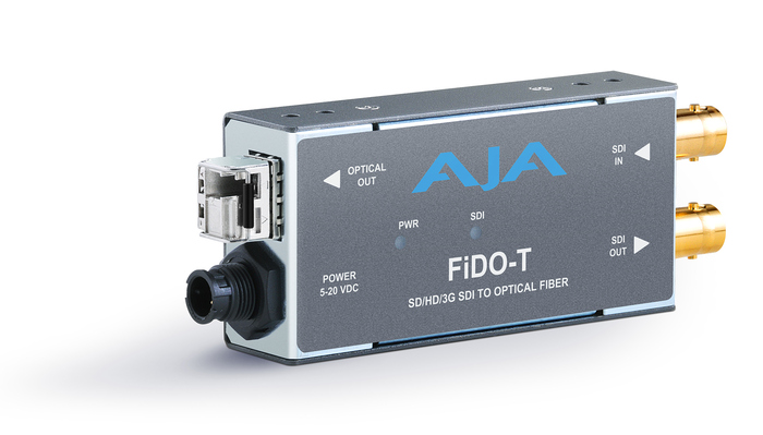 AJA FiDO-T-MM 1-Channel 3G-SDI To Multi-Mode LC Fiber Transmitter