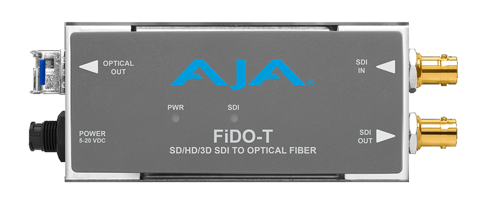 AJA FiDO-T-MM 1-Channel 3G-SDI To Multi-Mode LC Fiber Transmitter