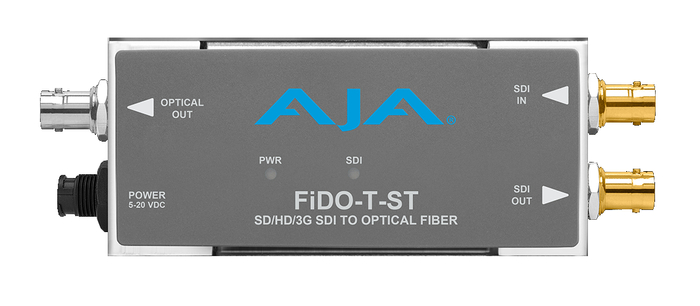 AJA FiDO-T-ST 1-Channel 3G-SDI To Single-Mode ST Fiber Transmitter