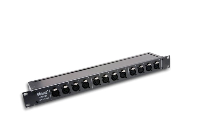 Hosa PDR-369 12-Channel Patchbay Module, XLRF To XLRM