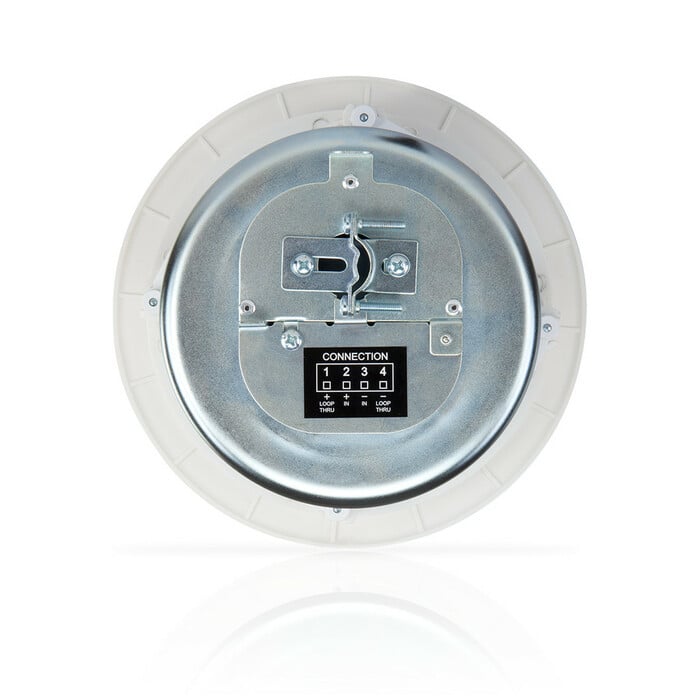 QSC AC-C4T 4.5" Full-Range Ceiling Speaker, 70/100V With C-ring And Rails